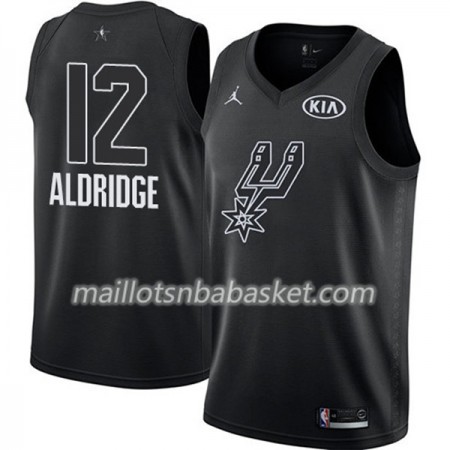 Maillot Homme San Antonio Spurs LaMarcus Aldridge 12 2018 All Star Jordan Brand Noir Swingman Maillot Homme San Antonio Spurs LaMarcus Aldridge 12 2018 All Star Jordan Brand Noir Swingman